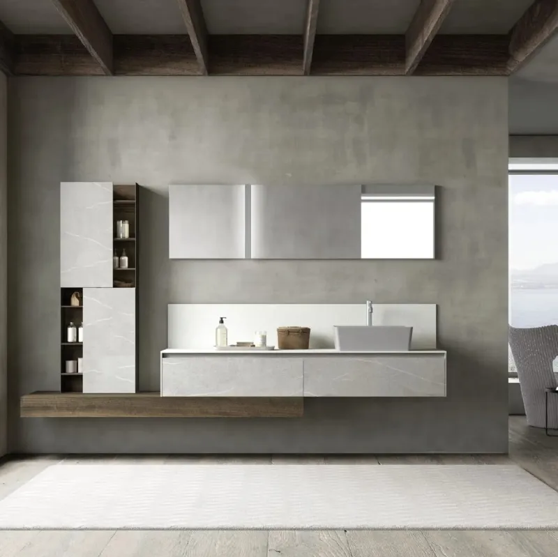 Mobili sospesi per il bagno