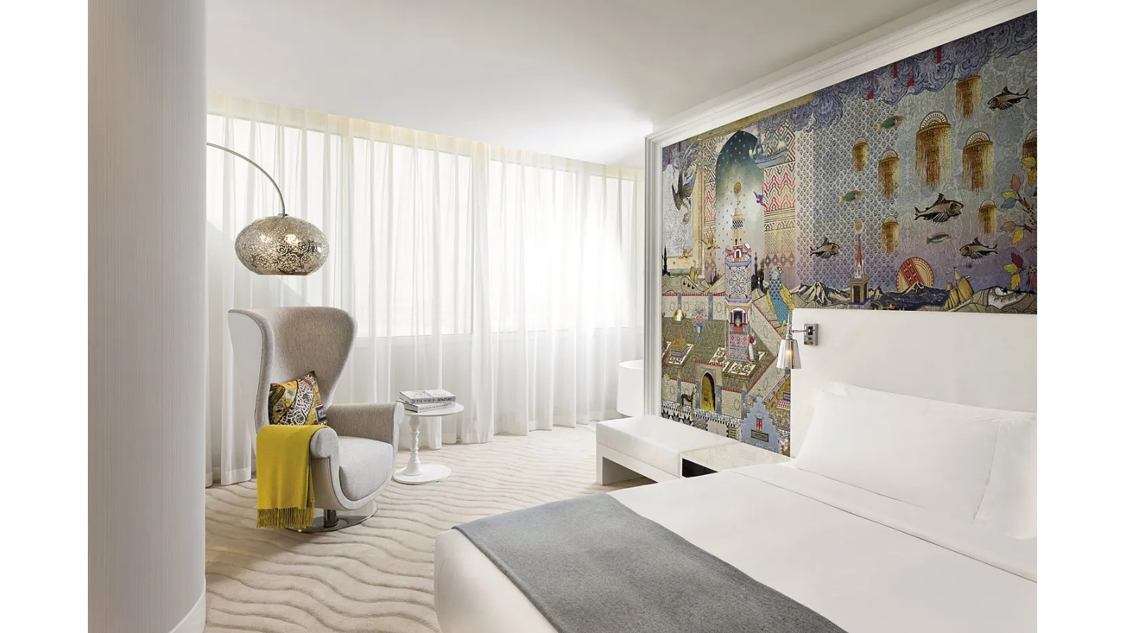 Carta da parati Mondrian Doha di London Art