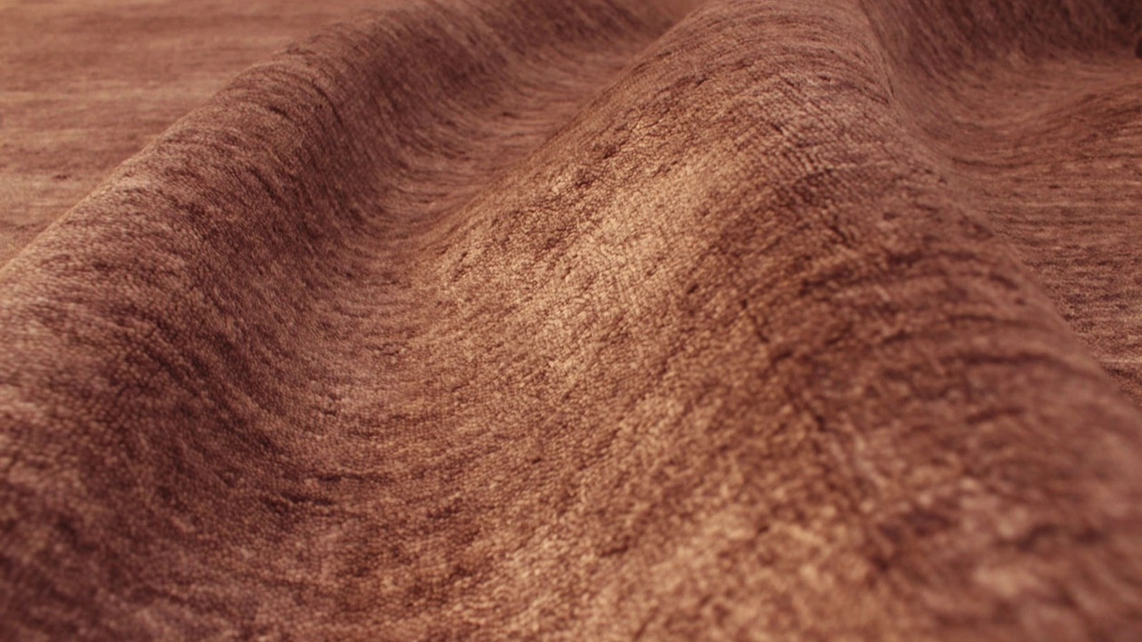 Tappeto Bamboo Shaded Mattone in bamboo e cotone di Carpet Edition