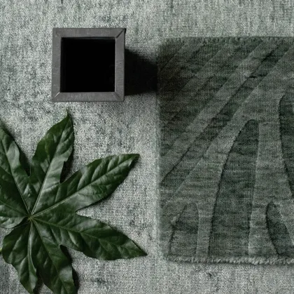 Tappeto in bamboo e cotone Bamboo Design Jungle di Carpet Edition