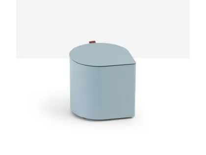 Tavolino Drop in lamiera di metallo con top in vari materiali di Midj