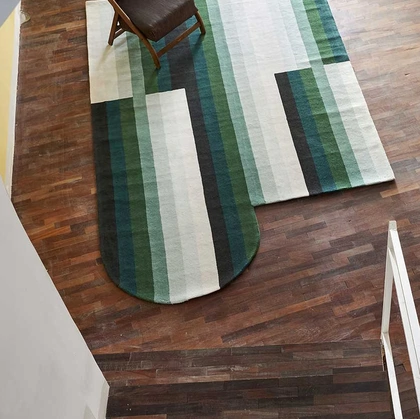 Tappeto Roquebrune Evergreen in Lana di Carpet Edition