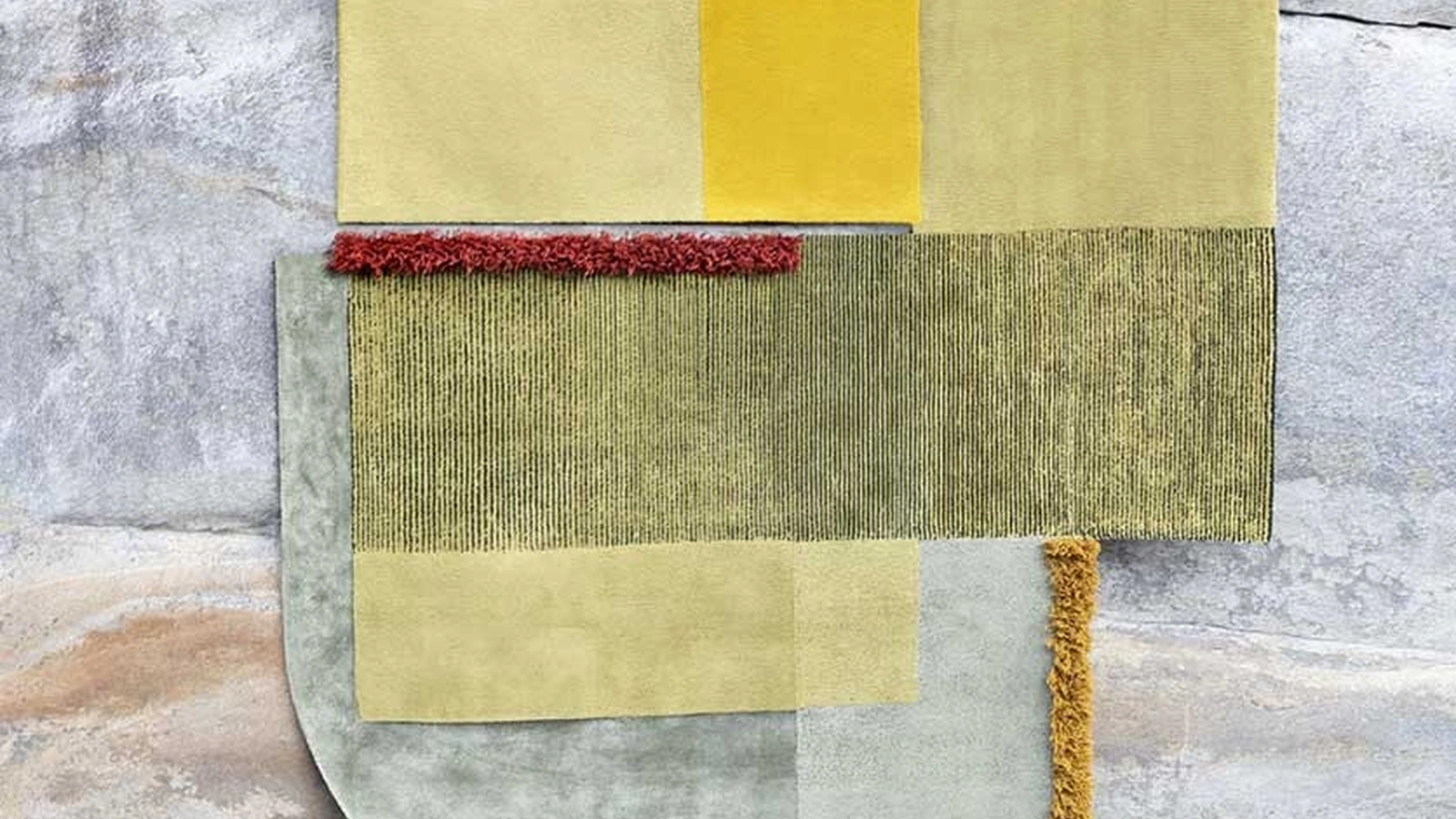 Tappeto Selce Marcasite Yellow di Carpet Edition