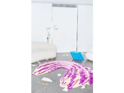 Tappeto The Floor is Lava Pink Orchid Plain di Carpet Edition