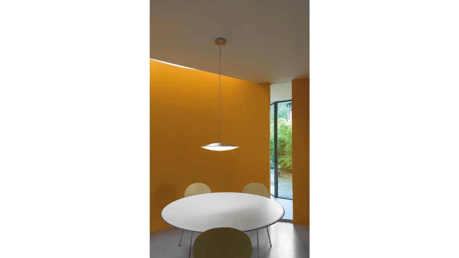 Lampada in alluminio e vetro satinato Elsu di SLV