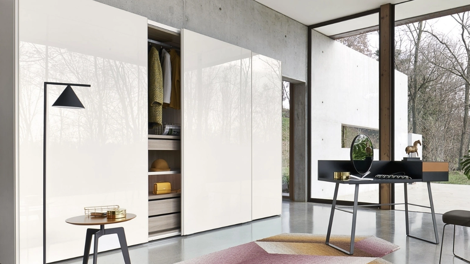 Armadio Breccia Scorrevole in laccato lucido di Sangiacomo