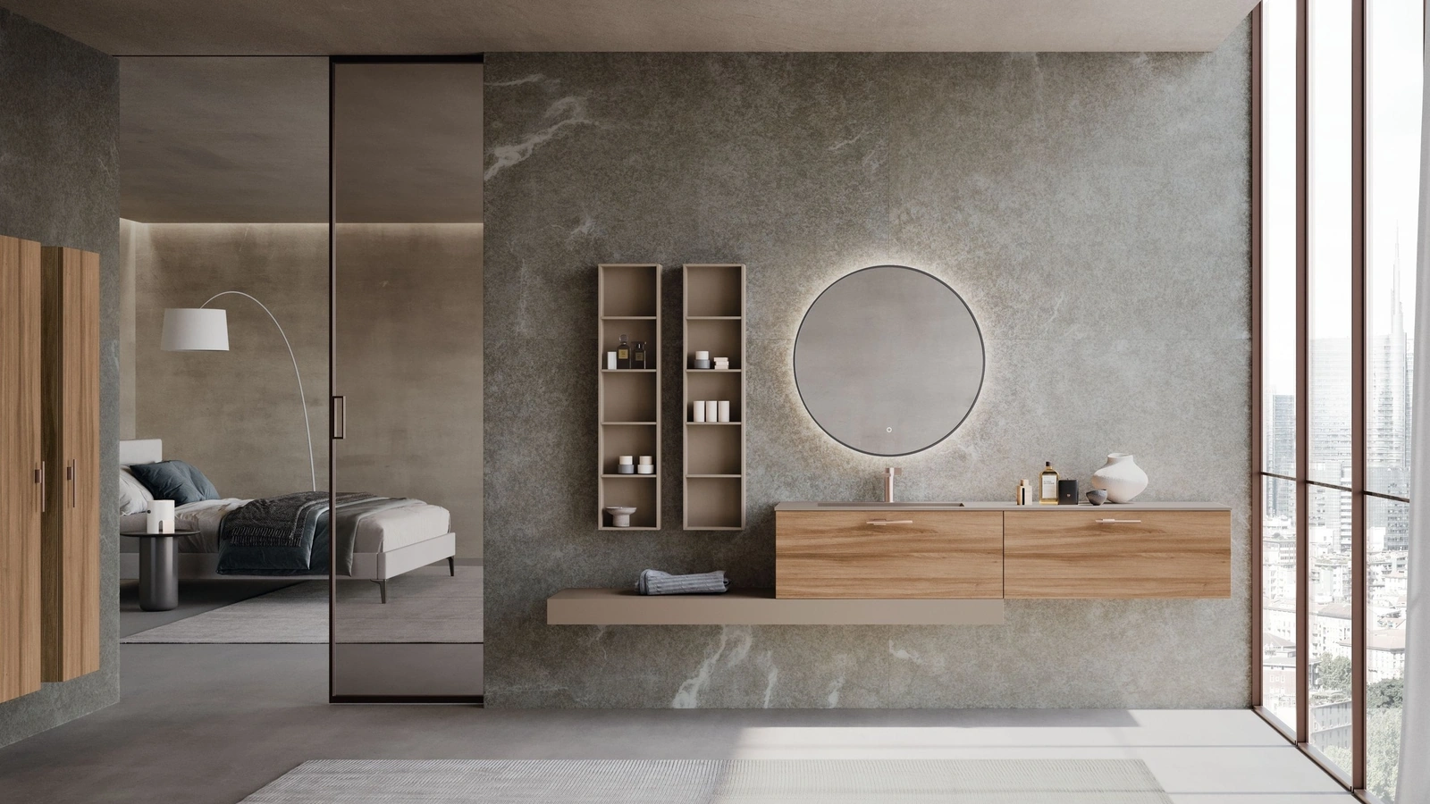 Mobile da Bagno sospeso M System 042 di Baxar