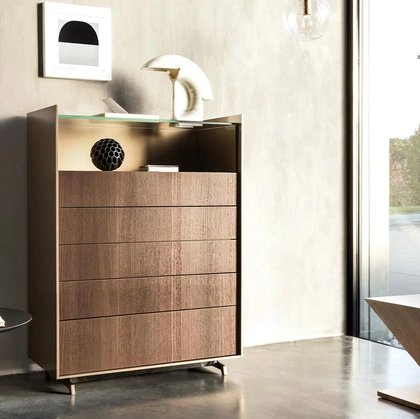 Cassettiera Cabaret Glass di Sangiacomo