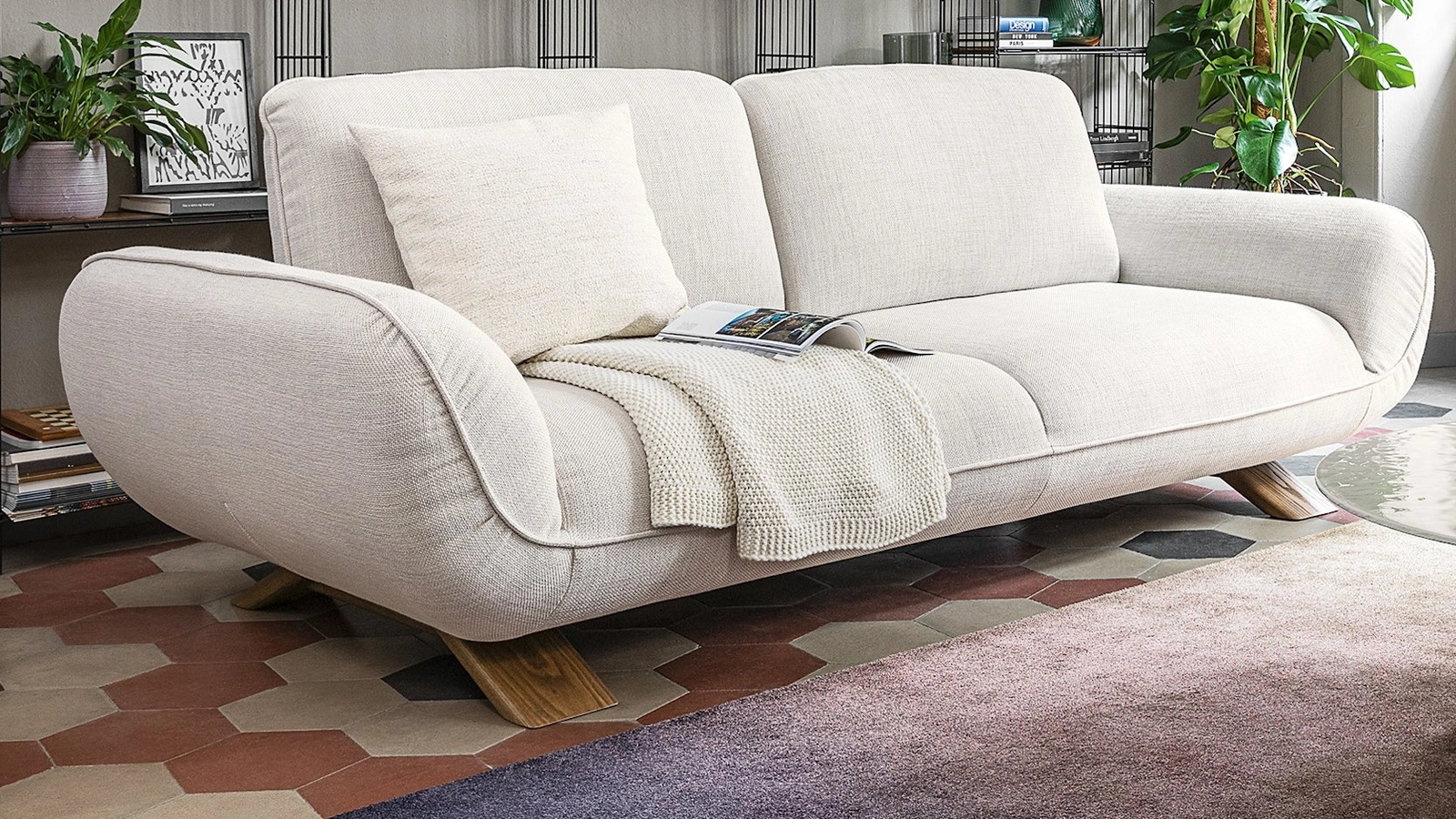 Divano lineare Favola di Calligaris