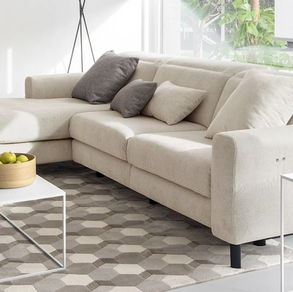 Divano con penisola Norma di Calligaris