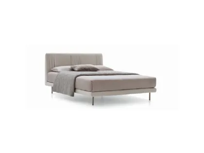 Letto in tessuto con testiera plissettata Chloè Luxury di Ditre Italia