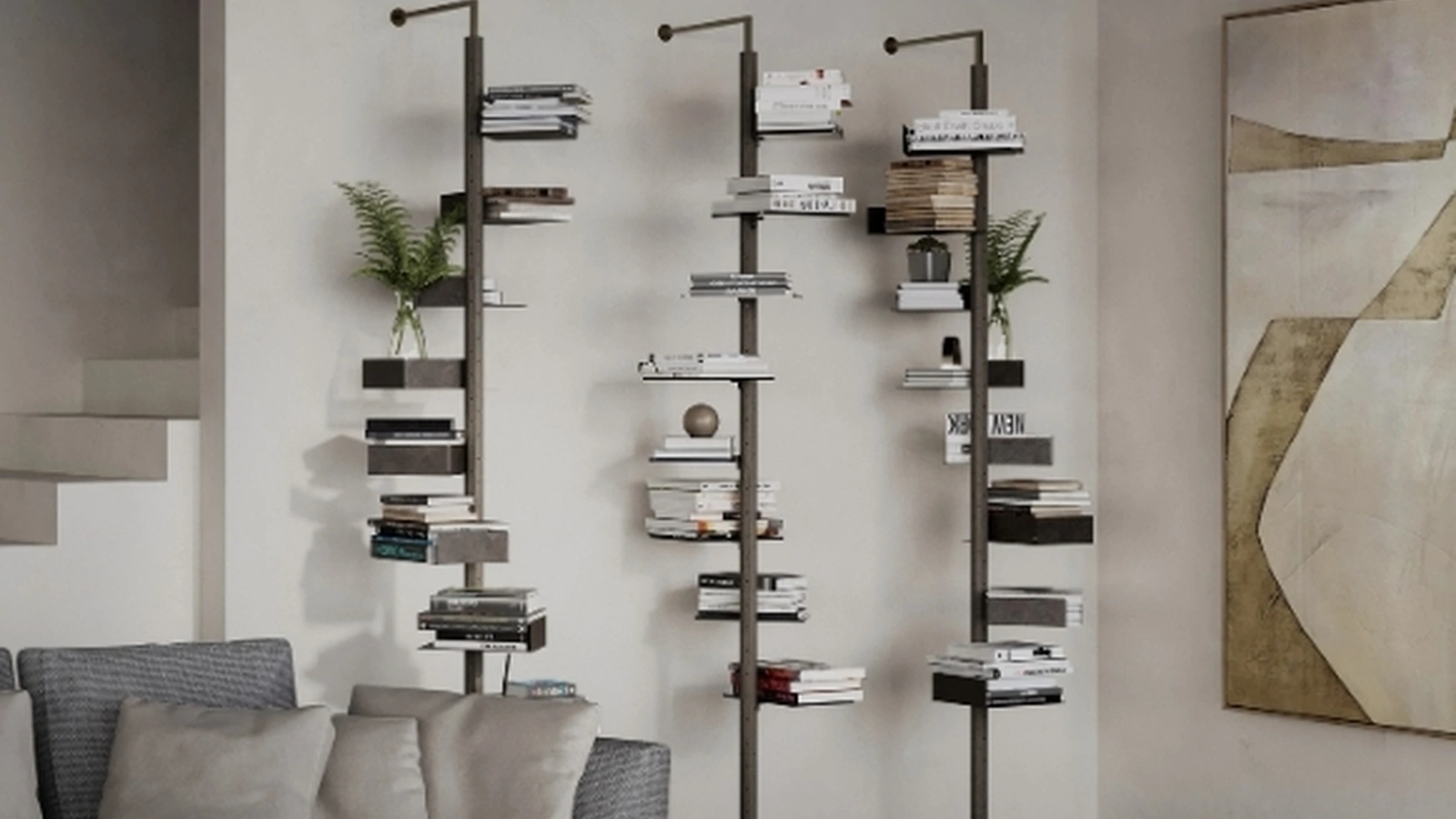 Libreria Octagon a muro di Pacini e Cappellini