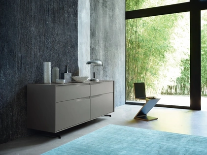 Madia Vela 01 in laccato Ardesia di Sangiacomo