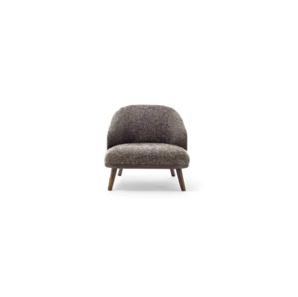 Poltroncina in tessuto con struttura in legno massello St Tropez di Ditre Italia