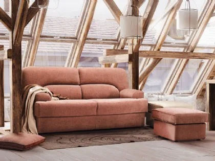 Divano Letto lineare Charlie in tessuto imbottito di Family Bedding
