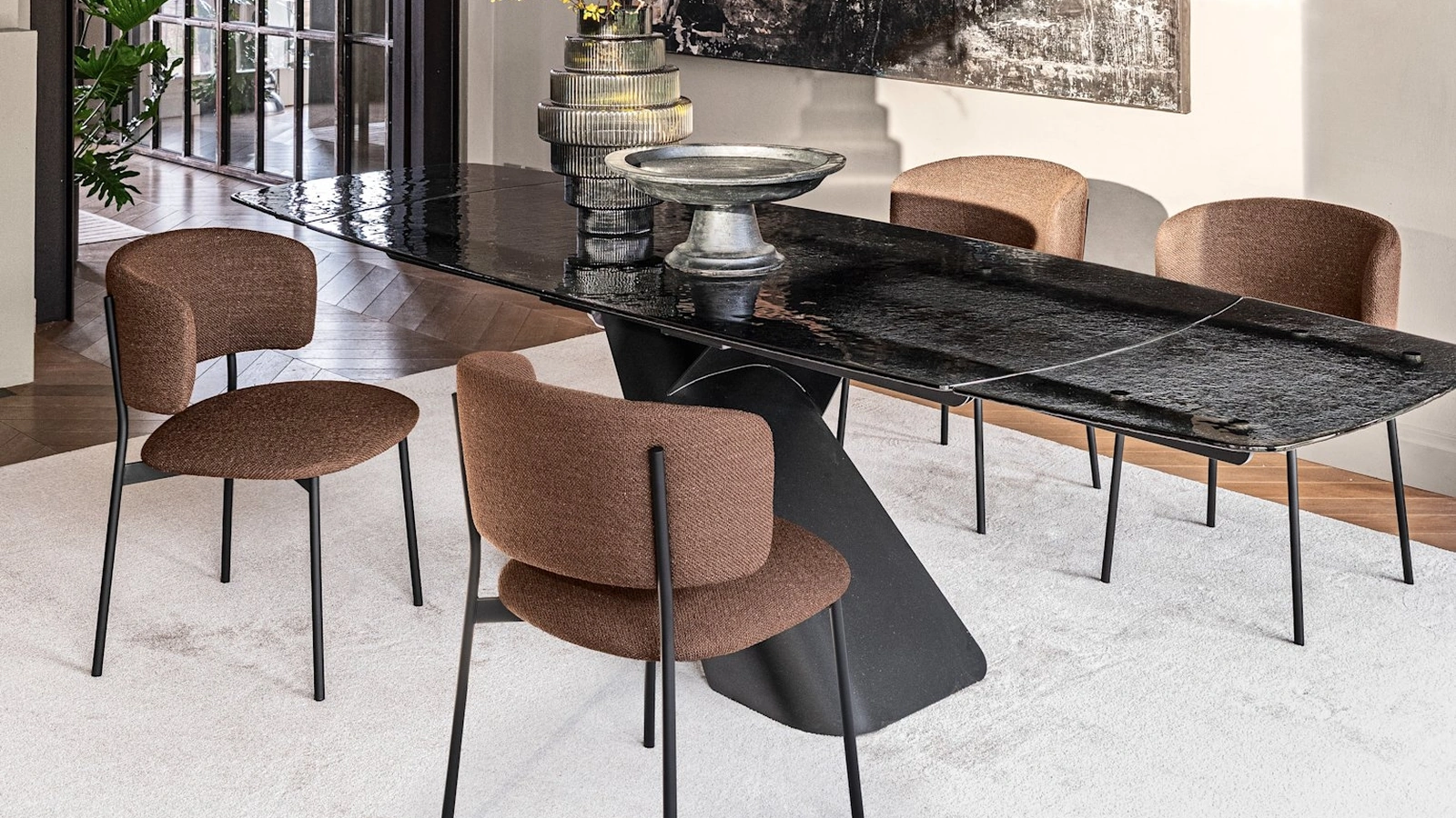 Sedia imbottita Flex di Calligaris