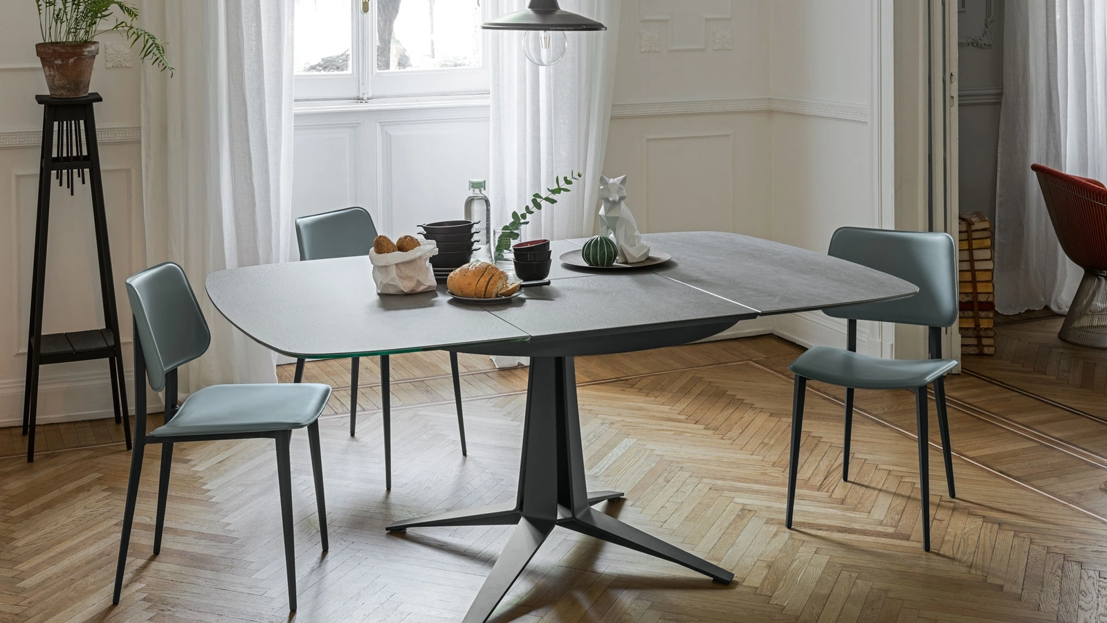 Sedia in cuoio Joe di Midj