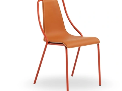 Sedia Ola in cuoio di Midj