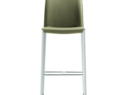 Sgabello in cuoio Nuvola di Midj