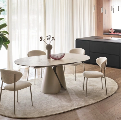 Tavolo allungabile Tango in ceramica di Calligaris