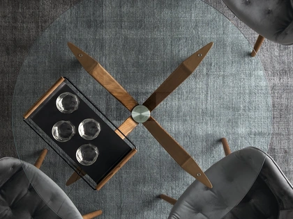 Tavolo rotondo in vetro Tokyo di Calligaris