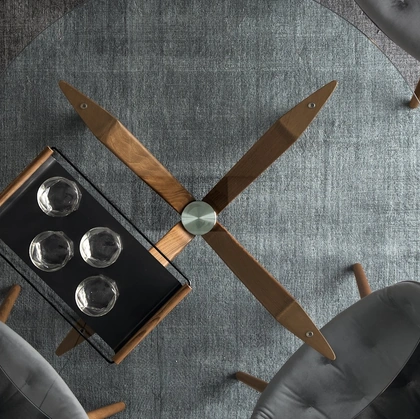 Tavolo rotondo in vetro Tokyo di Calligaris