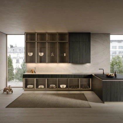 Cucina Design con penisola C05 di Copat Life