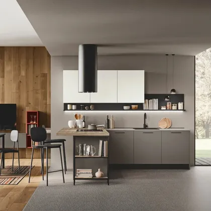 Cucina Moderna con penisola Art-Kaya 03 di Stosa
