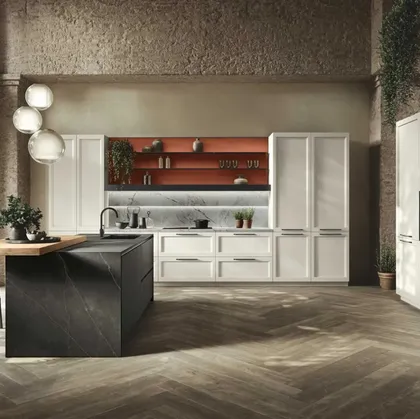 Cucina Moderna ad angolo con isola Palio 06 di Stosa