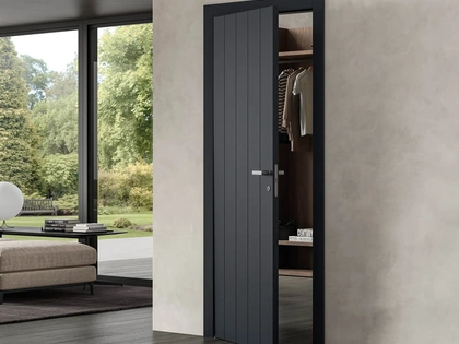 Porta per interni battente Fila in legno laccato di DoorArreda