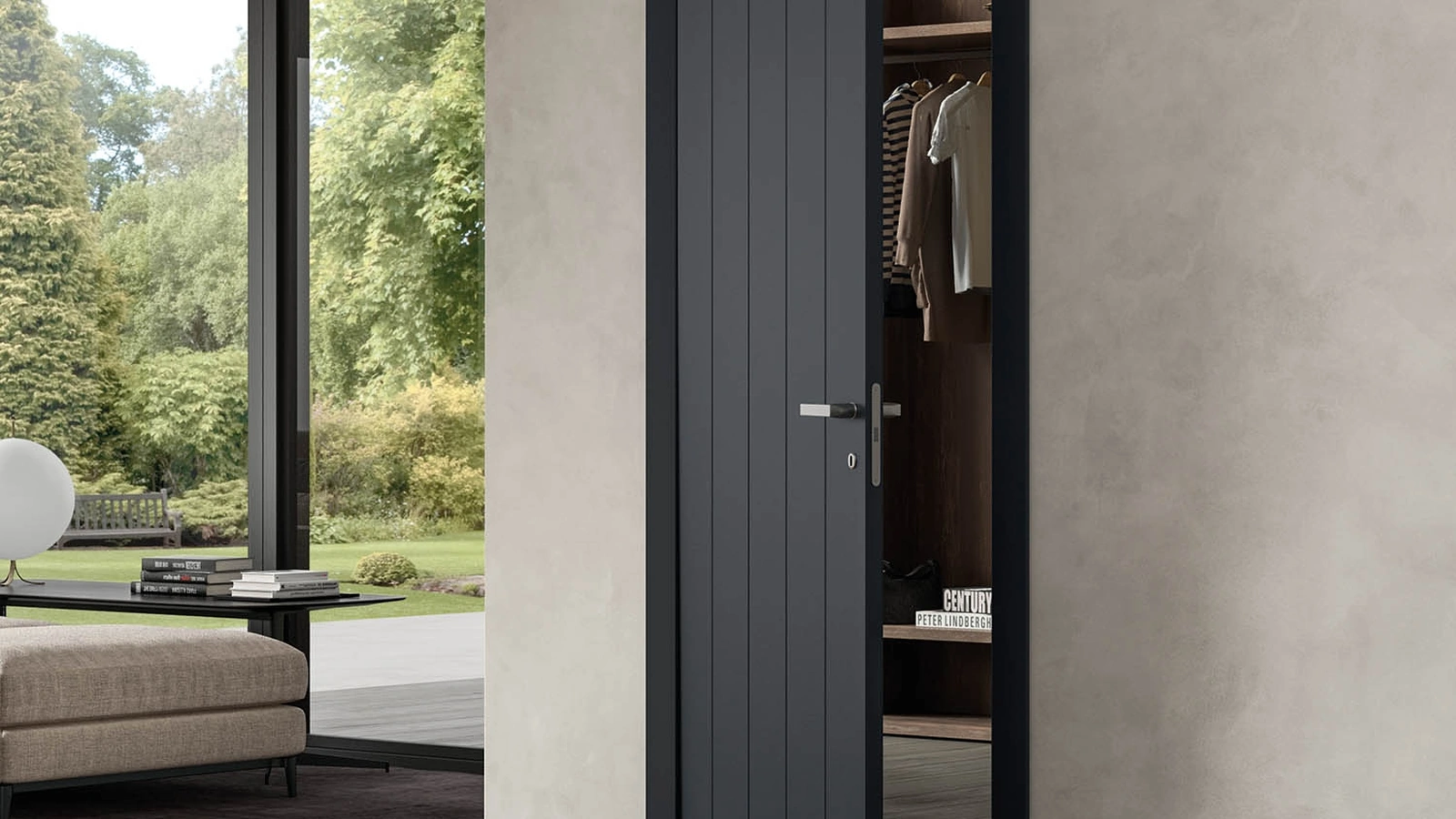 Porta per interni battente Fila in legno laccato di DoorArreda