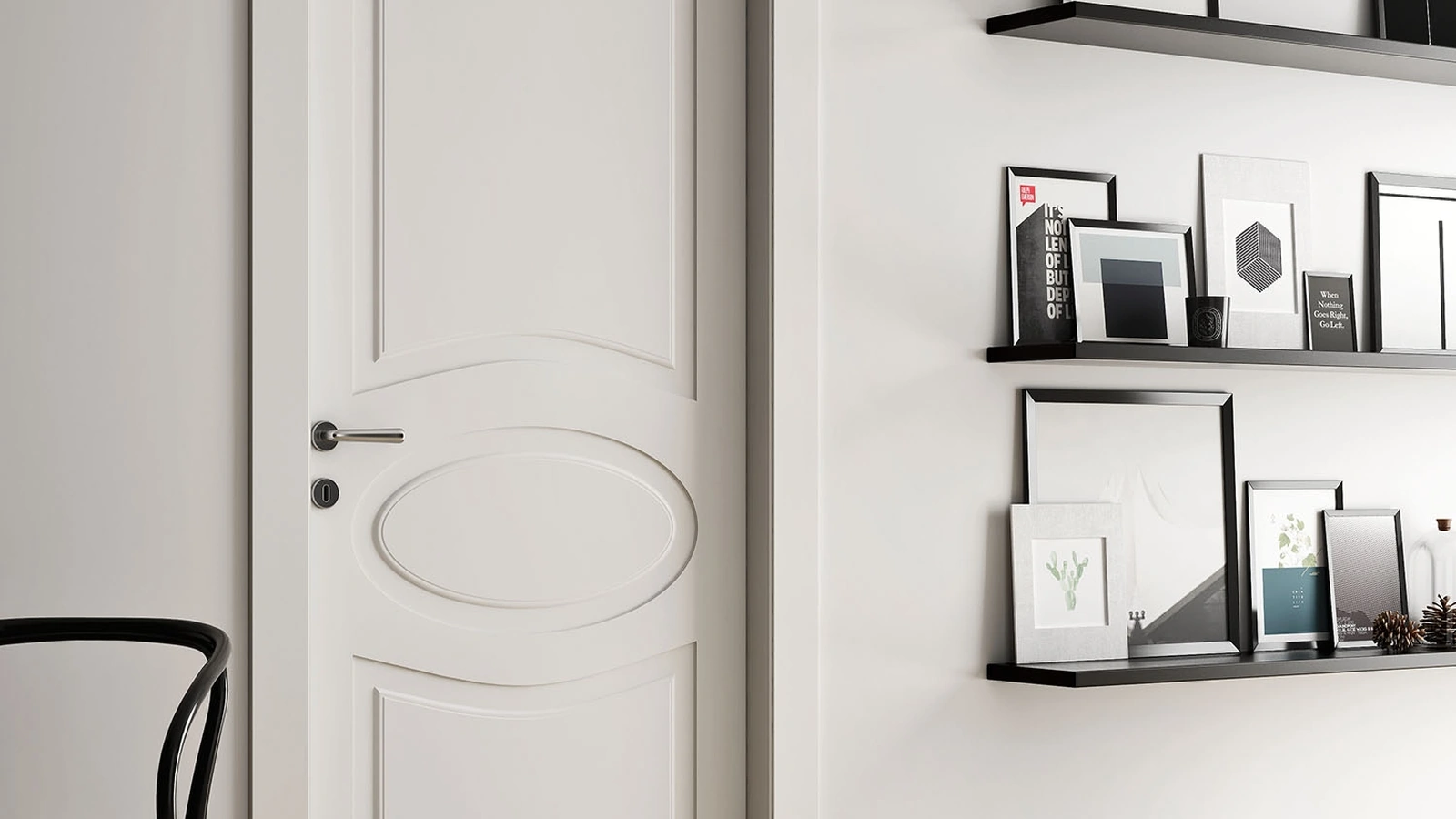 Porta per interni battente Pandora Classic in laccato di DoorArreda