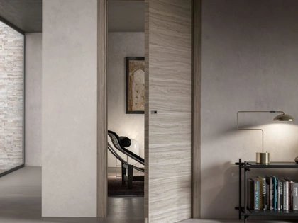 Porta per interni battente Tineo Olmo Sabbia di DoorArreda