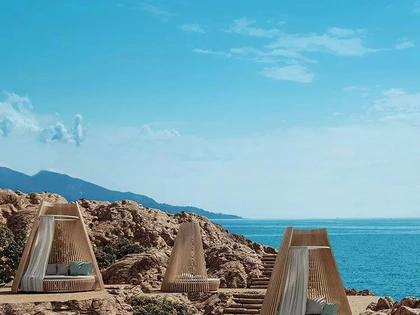 Divano Hut in teak di Ethimo