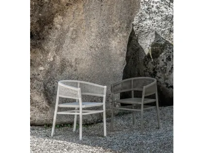 Poltroncina Kilt in Round Rope e Metallo di Ethimo