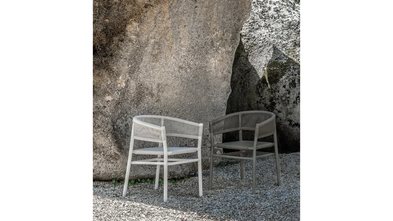 Poltroncina Kilt in Round Rope e Metallo di Ethimo