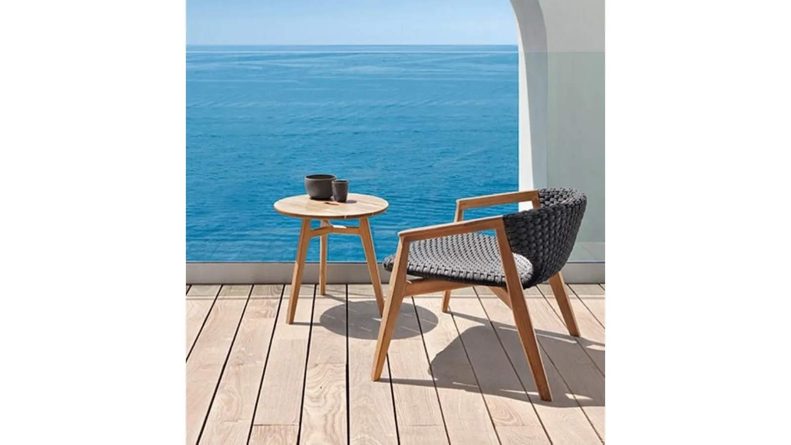 Tavolino Knit in Teak di Ethimo