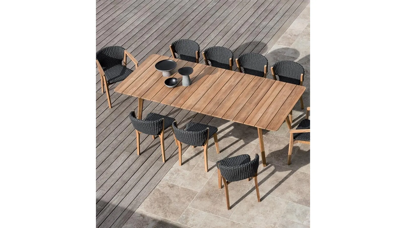 Tavolo rettangolare Knit di Ethimo