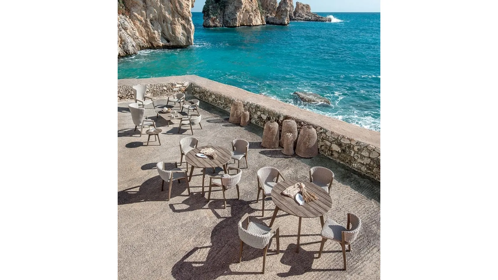 Tavolo rotondo Knit di Ethimo