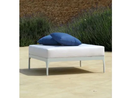Pouf Infinity in tessuto e alluminio di Ethimo