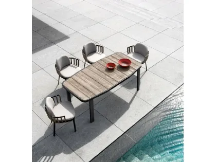 Poltroncina Swing in Teak e alluminio di Ethimo