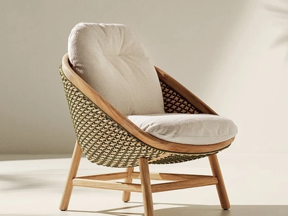 Poltrona Teodora in teak naturale di Ethimo